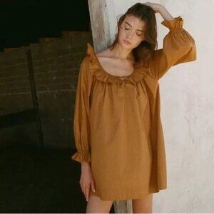 Doen Jillian Dress, Foxtail, Size Large